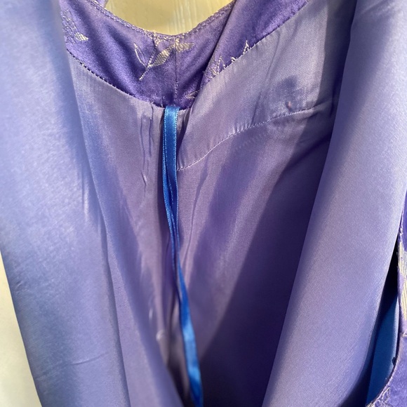 Vintage Lilly Pulitzer Sleeveless Midi Shift Floral Silk Dress Blue Women Size 4 - Picture 13 of 13